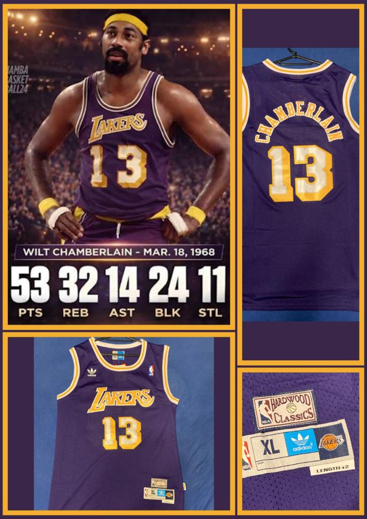 Wilt Chamberlain NBA LEGEND sizeXL LA LAKERS, Ophalen of Verzenden, Nieuw, Kleding