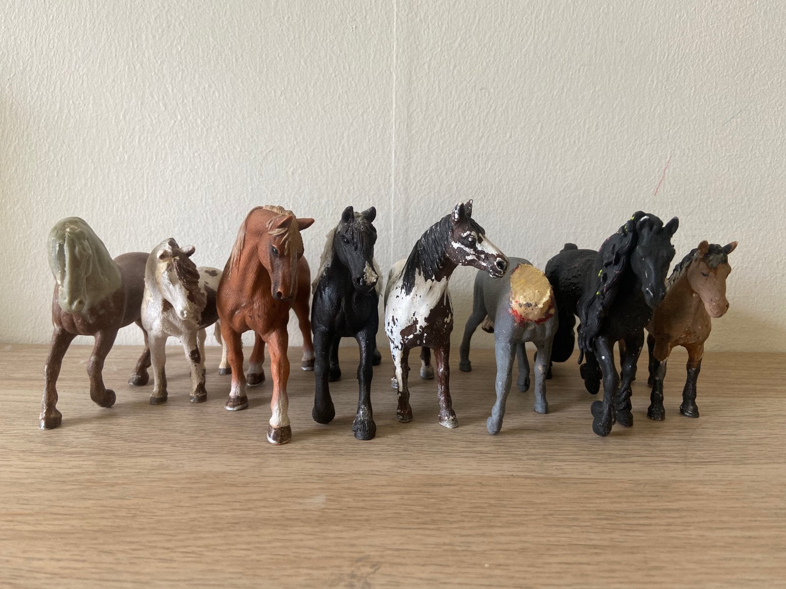 8 SCHLEICH REPAINT/CUSTOMIZE PAARDEN, Hobby en Vrije tijd, Overige Hobby en Vrije tijd, Ophalen of Verzenden, Gebruikt