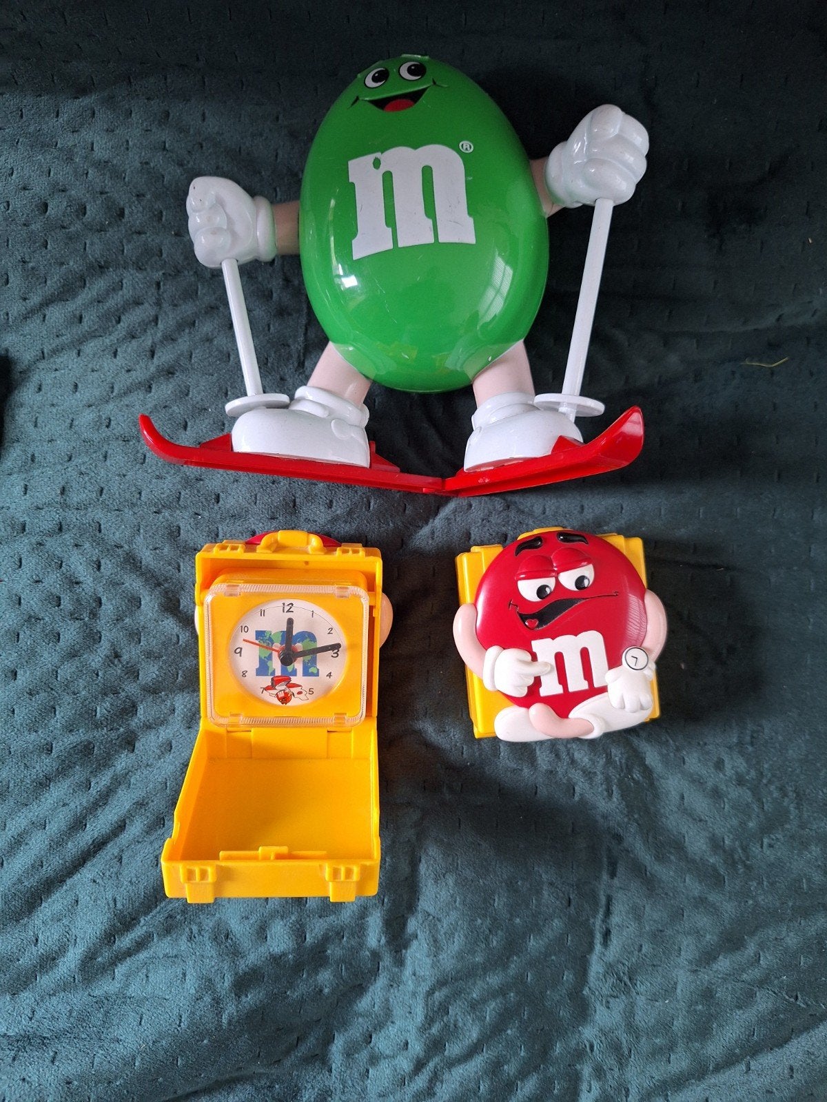 M&M's verzameling: skiër, wekkers, Ophalen, Gebruikt