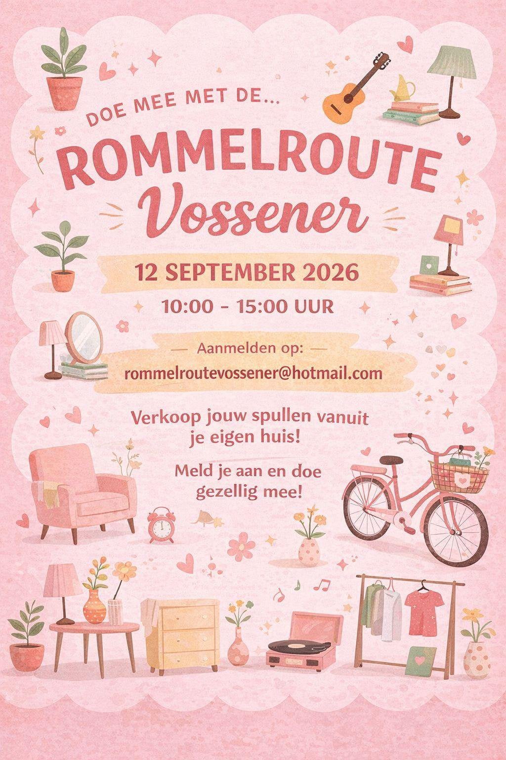 Rommelroute vossener, Ophalen, Zo goed als nieuw