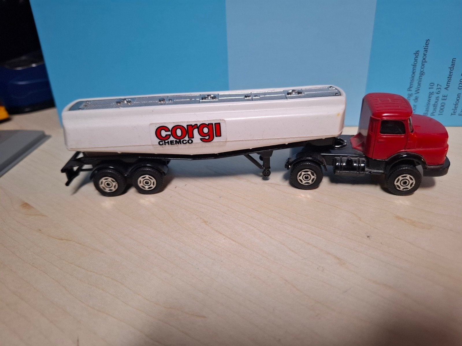 Corgi Chemco Tankwagen - Vintage Speelgoed Vrachtwagen, Ophalen of Verzenden, Zo goed als nieuw, Bus of Vrachtwagen, Corgi