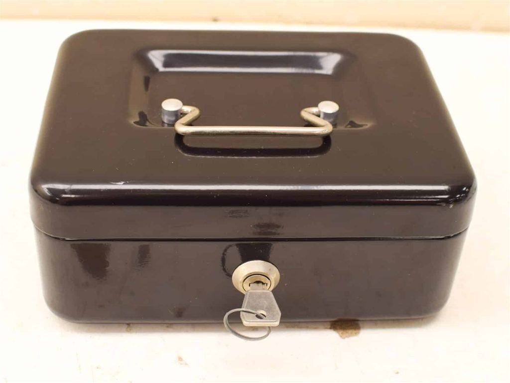 Tresor metalen Geldkistje 52792, Ophalen of Verzenden, Gebruikt, 50 tot 100 cm, Minder dan 50 cm
