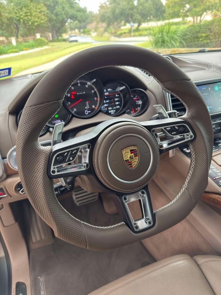 Porsche stuur espresso bruin cappucino leer upgrade, Auto diversen, Tuning en Styling, Ophalen of Verzenden