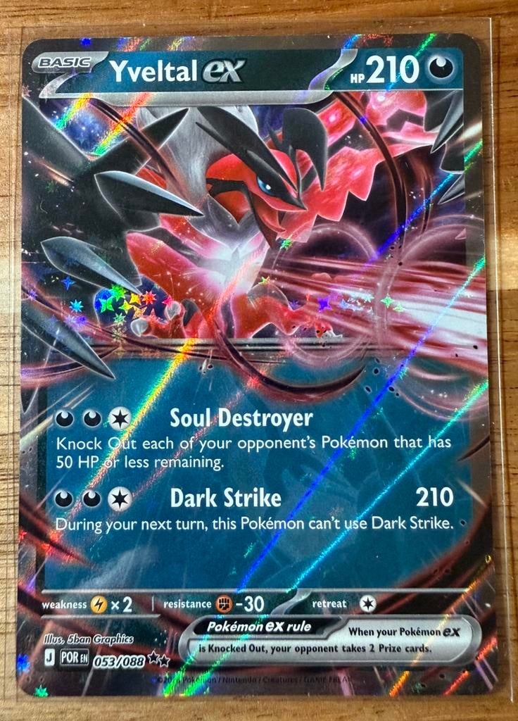 Yveltal EX Perfect order 053/088, Ophalen of Verzenden, Zo goed als nieuw
