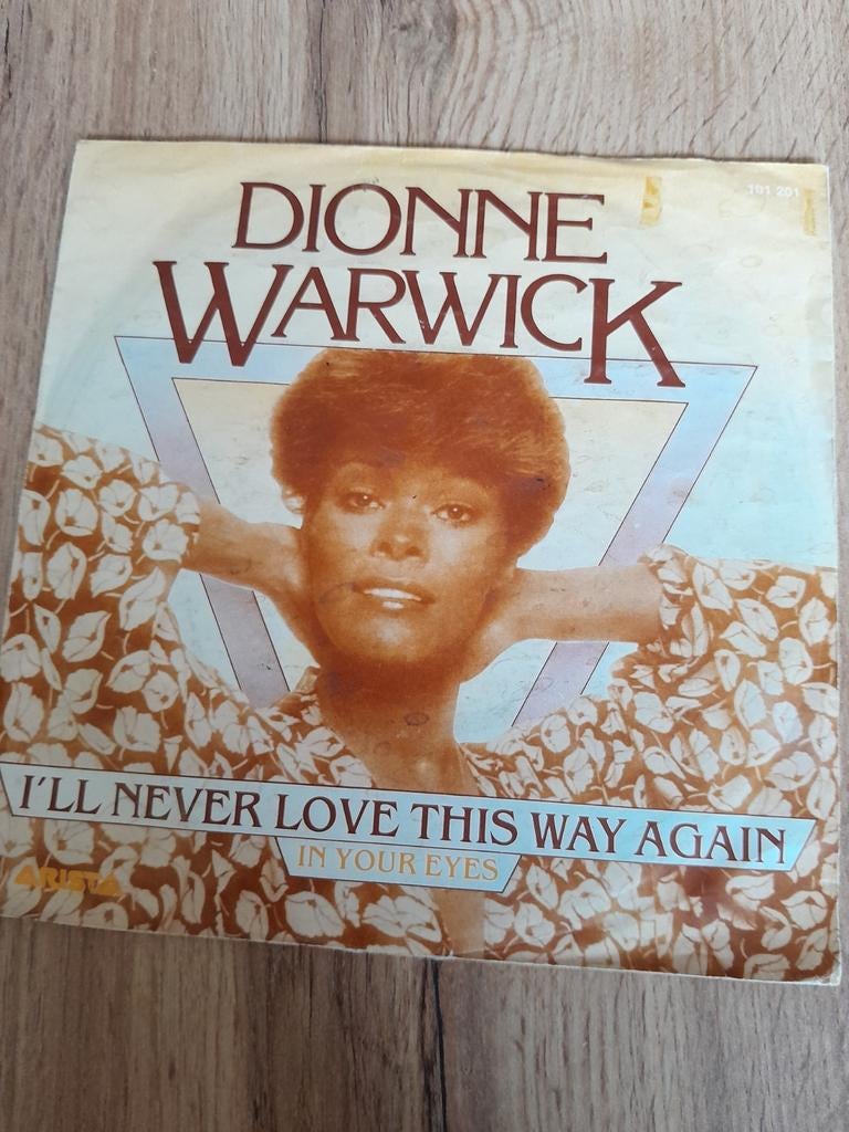 Dionne warwick 7inch i,ll never love this way again, Ophalen of Verzenden, Zo goed als nieuw, Pop