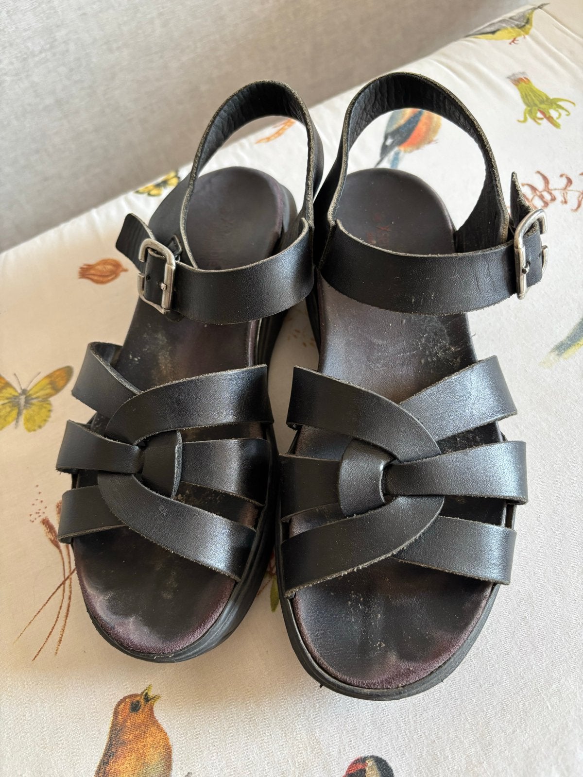 Xsensible Sandalen Maat 38 - Comfortabele Zwarte Stretchwalk, Ophalen of Verzenden, Gedragen, Zwart, Sandalen of Muiltjes