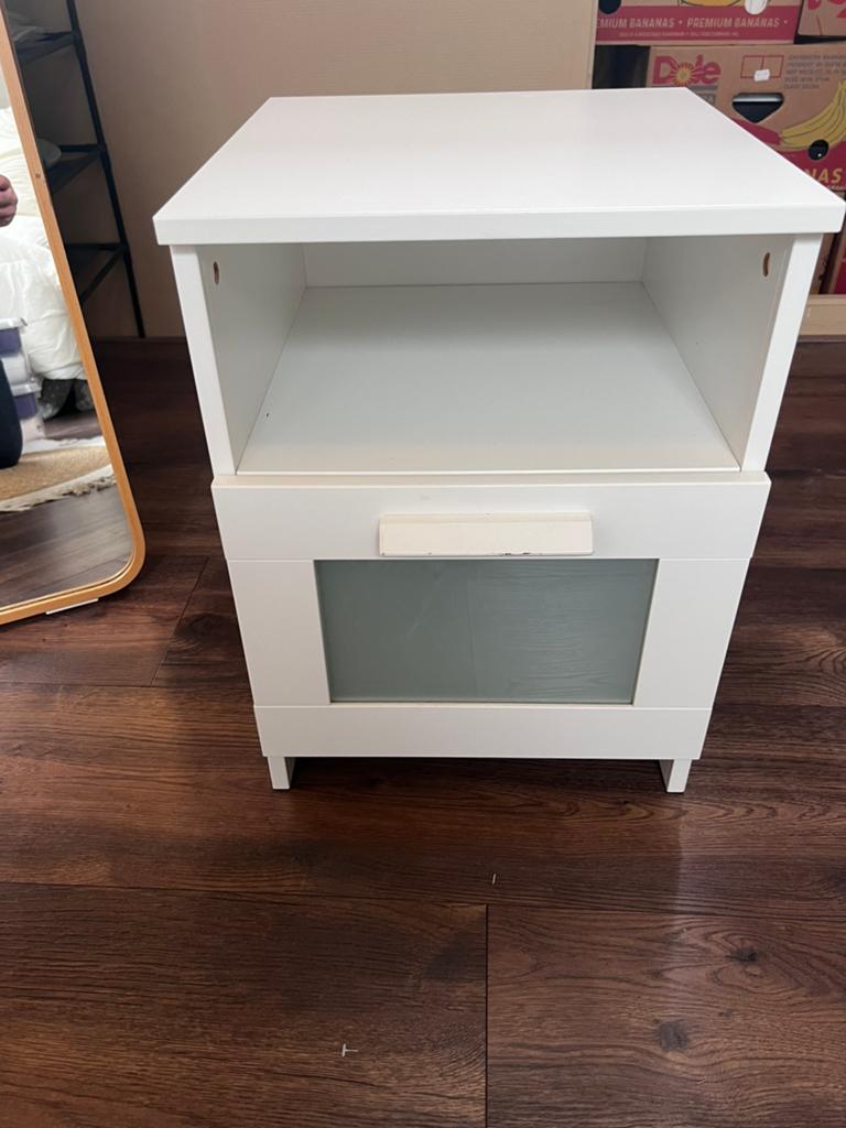 BRIMNES Nachtkastje, Ophalen, Minder dan 45 cm