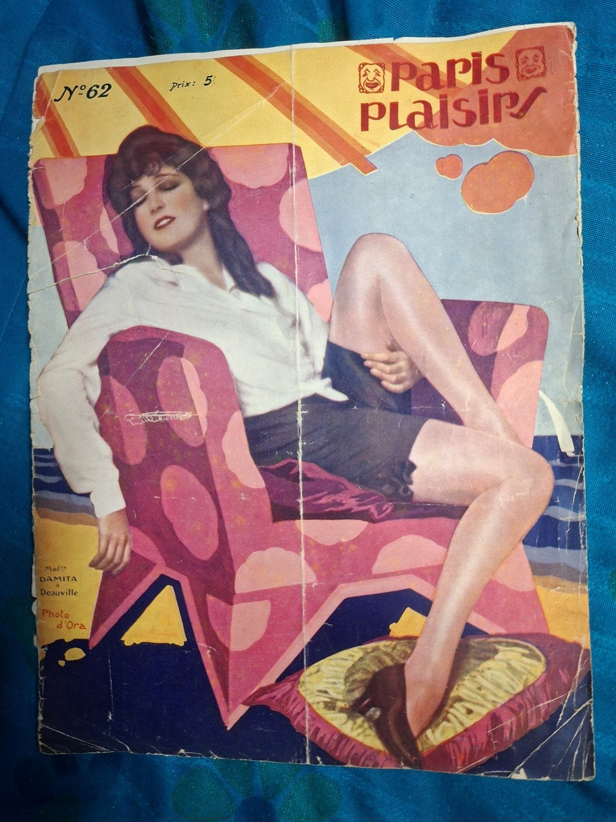 Zeldzaam Art Deco Tijdschrift: Paris Plaisirs (Aug. 1927), Ophalen of Verzenden