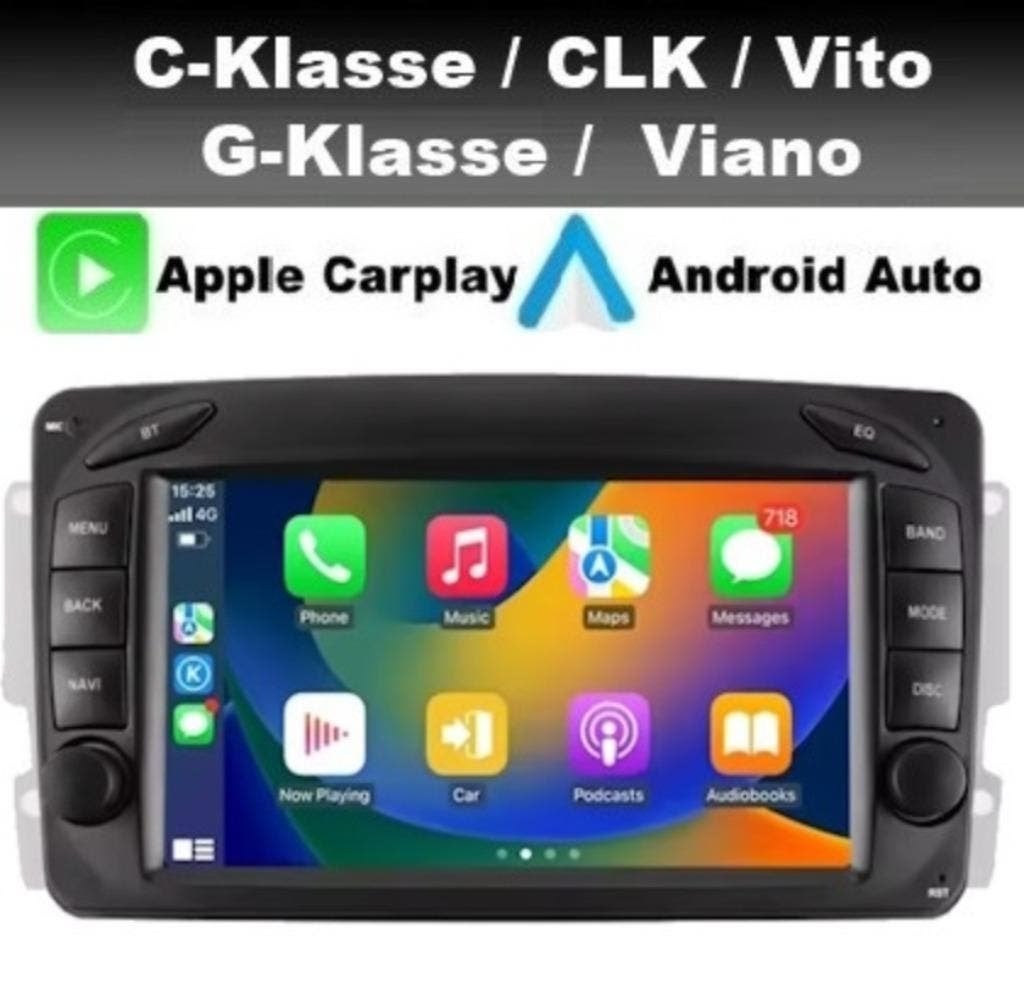 Mercedes G-Klasse Vito Viano CL navigatie android 14 carplay, Ophalen of Verzenden, Nieuw