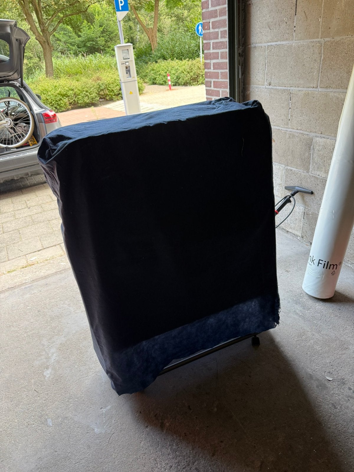 Inklapbaar logeerbed / vouwbed – stevig en compleet, 90 cm, Eenpersoons, Zwart, Ophalen of Verzenden