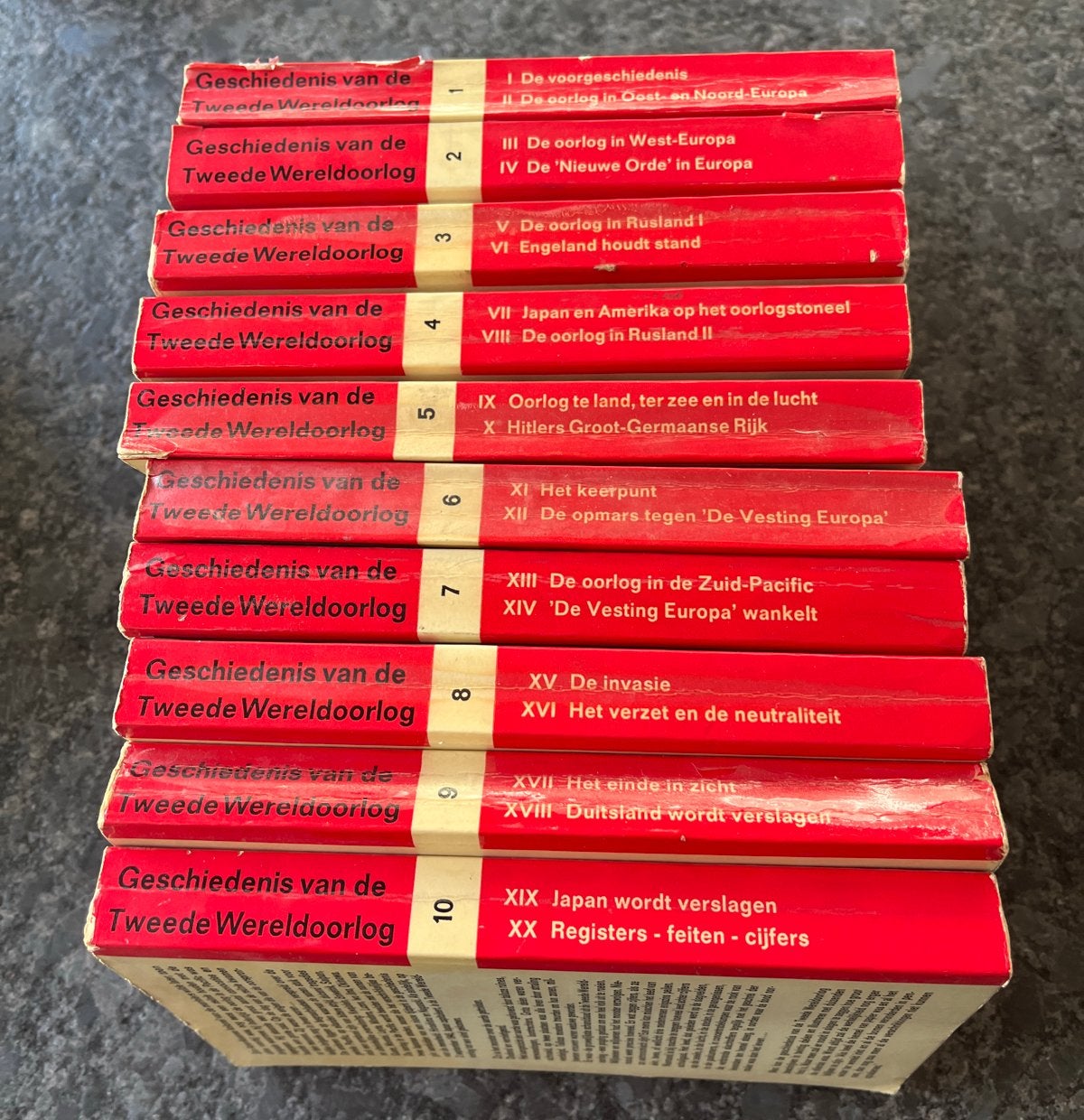 Geschiedenis van de Tweede Wereldoorlog (10 delen), Ophalen of Verzenden, Tweede Wereldoorlog, Gelezen, Algemeen