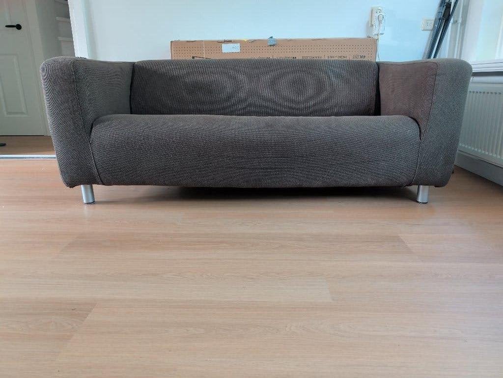Ikea Klippan bank met bruine hoes, Ophalen, Overige materialen, 150 tot 200 cm, Tweepersoons