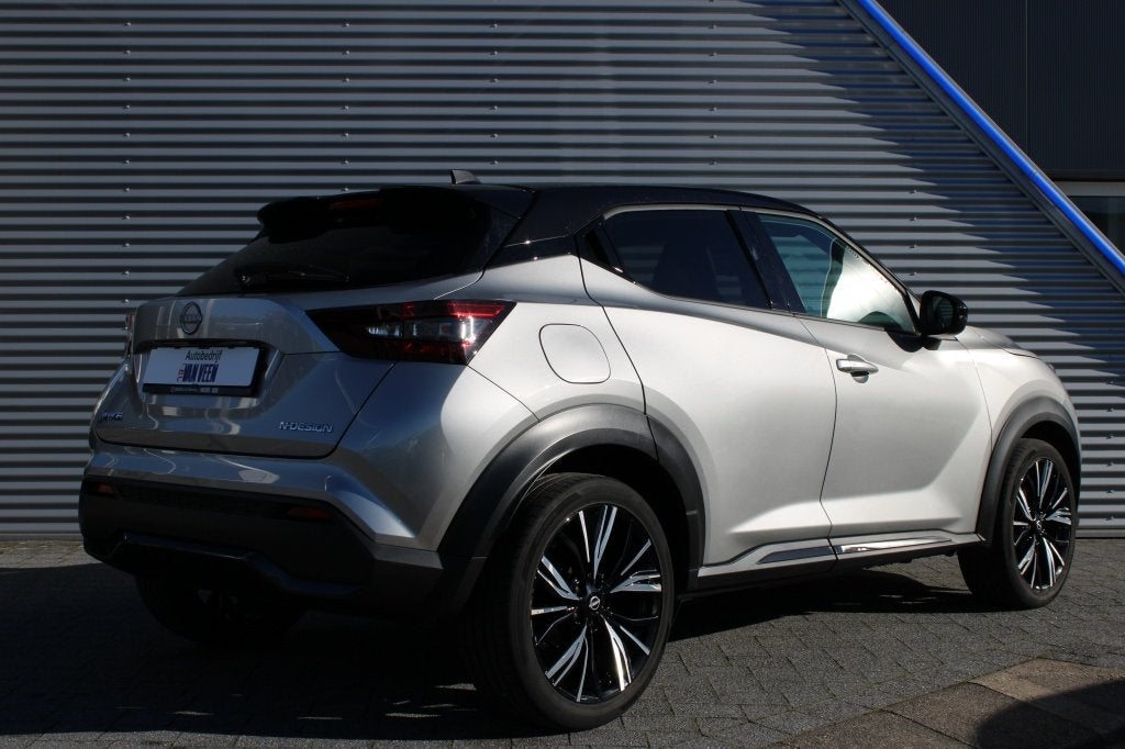 Nissan Juke 1.0 DIG-T N-Design | Navi | Camera | Clima | 19I, Auto's, Voorwielaandrijving, Stof, Gebruikt, Zwart