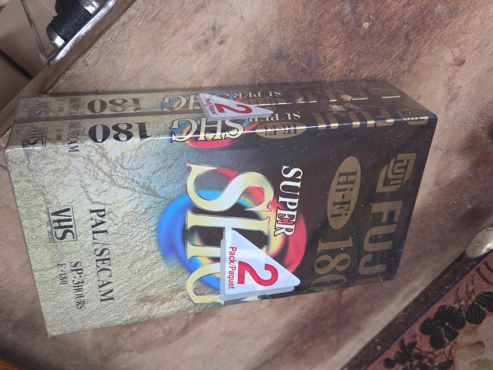 Nieuwe Fuji Super SHG E-180 VHS videobanden (2-pack), Ophalen of Verzenden, Nieuw in verpakking, VHS, Boxset