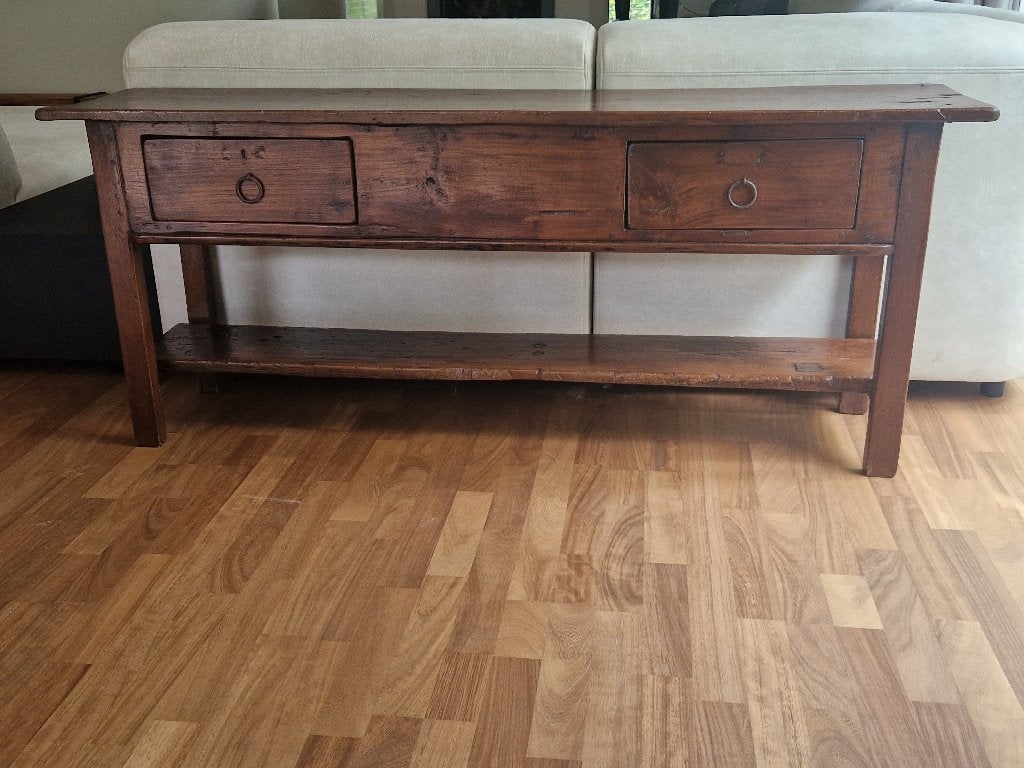 Robuuste antieke Spaanse sidetable, Antiek en Kunst, Ophalen