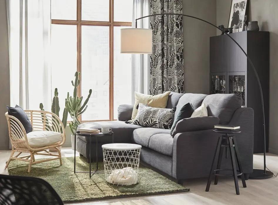 Ikea SKAFTET staande lampvoet, Zwart, Overige typen, Ophalen of Verzenden, Zo goed als nieuw