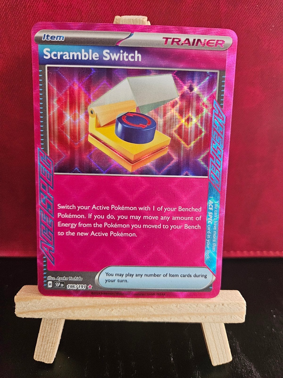 Scramble Switch #186, Ophalen of Verzenden, Zo goed als nieuw, Losse kaart, Foil