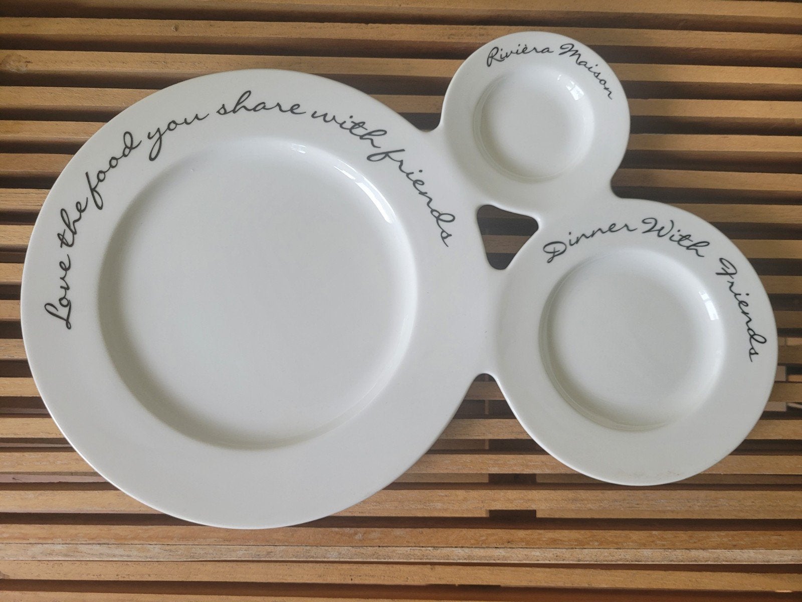 Riviera Maison hapjes bord, Ophalen, Zo goed als nieuw, Overige stijlen, Bord(en)