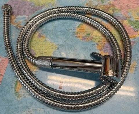 Douche slang (140 cm) + Hand douche bidet Sproeier Nieuw 31a, Ophalen of Verzenden, Nieuw, Chroom, Overige typen
