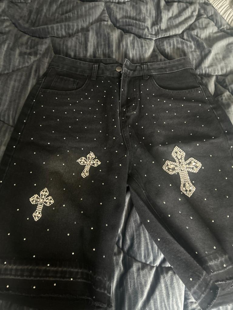 Chrome hearts korte spijkerbroek Maat S, Ophalen of Verzenden, Heren