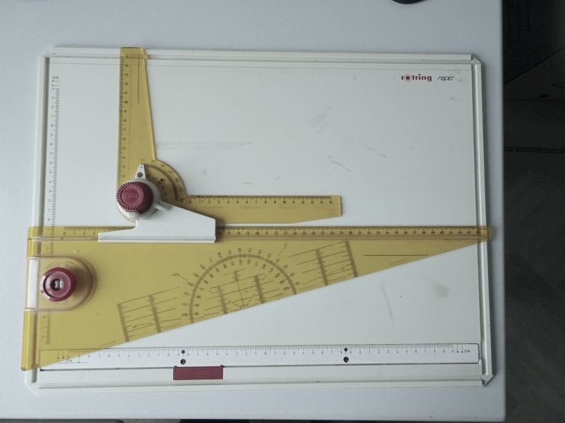 Tekentableau Rotring Rapid, afm. 490 x 370 mm., Ophalen of Verzenden, Gebruikt, Minder dan 130 cm