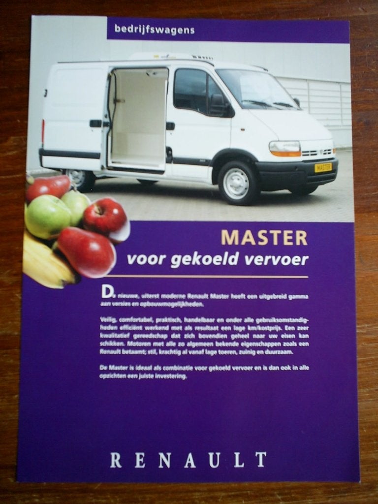 Renault Master Voor Gekoeld Vervoer, Ophalen of Verzenden, Zo goed als nieuw, Renault