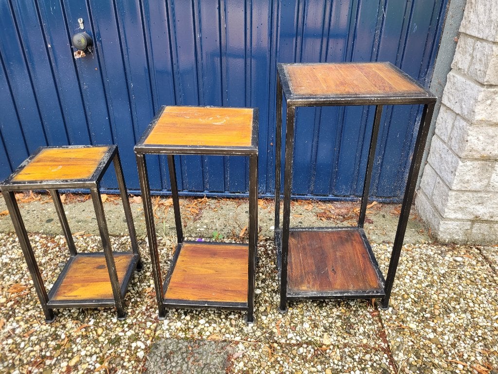Bijzettafel 3 stuks (onder elkaar te schuiven), Huis en Inrichting, Tafels | Bijzettafels, Ophalen, Minder dan 55 cm, Gebruikt