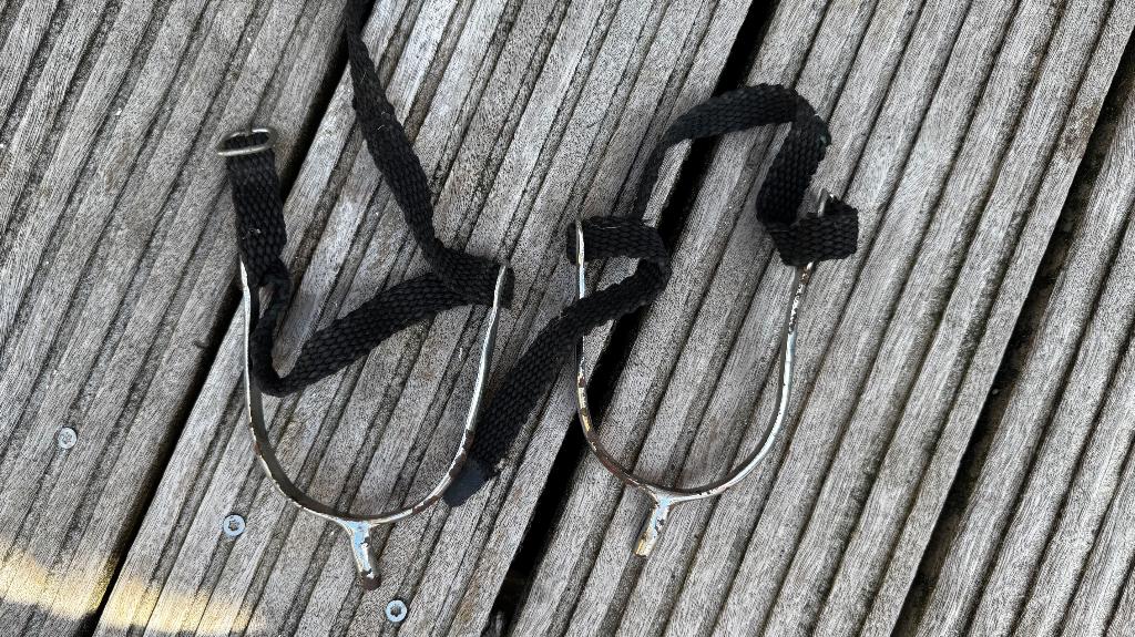 Sporen paardrijden met riempje, Dieren en Toebehoren, Ophalen of Verzenden, Gebruikt, Overige soorten