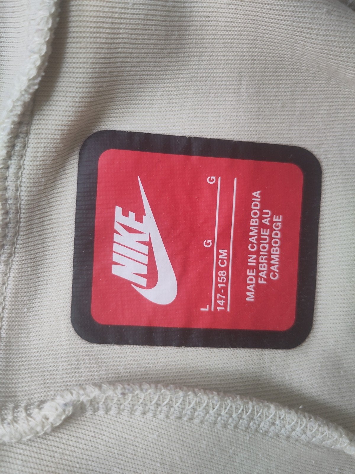 Nike Tech Fleece Joggingbroek - creme, Ophalen of Verzenden, Gebruikt, Jongen