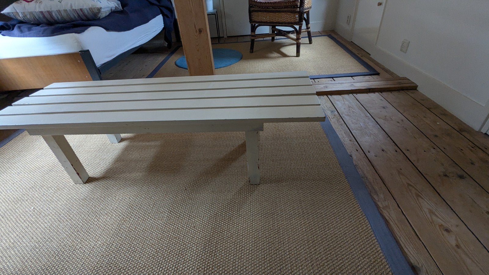 Hip modern bankje, Huis en Inrichting, Stoelen, Ophalen, Gebruikt, Overige kleuren, Eén