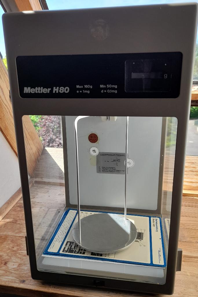 Weegschaal Mettler H 80 uit de apotheek, Ophalen