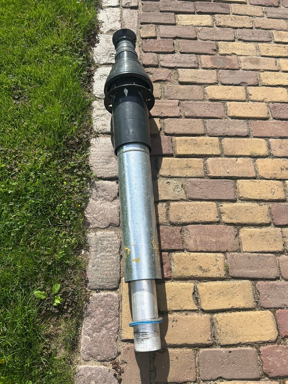 Concentrisch rookgasafvoersysteem, Ophalen, 30 tot 80 cm, Gebruikt, Cv-ketel of Combi-ketel