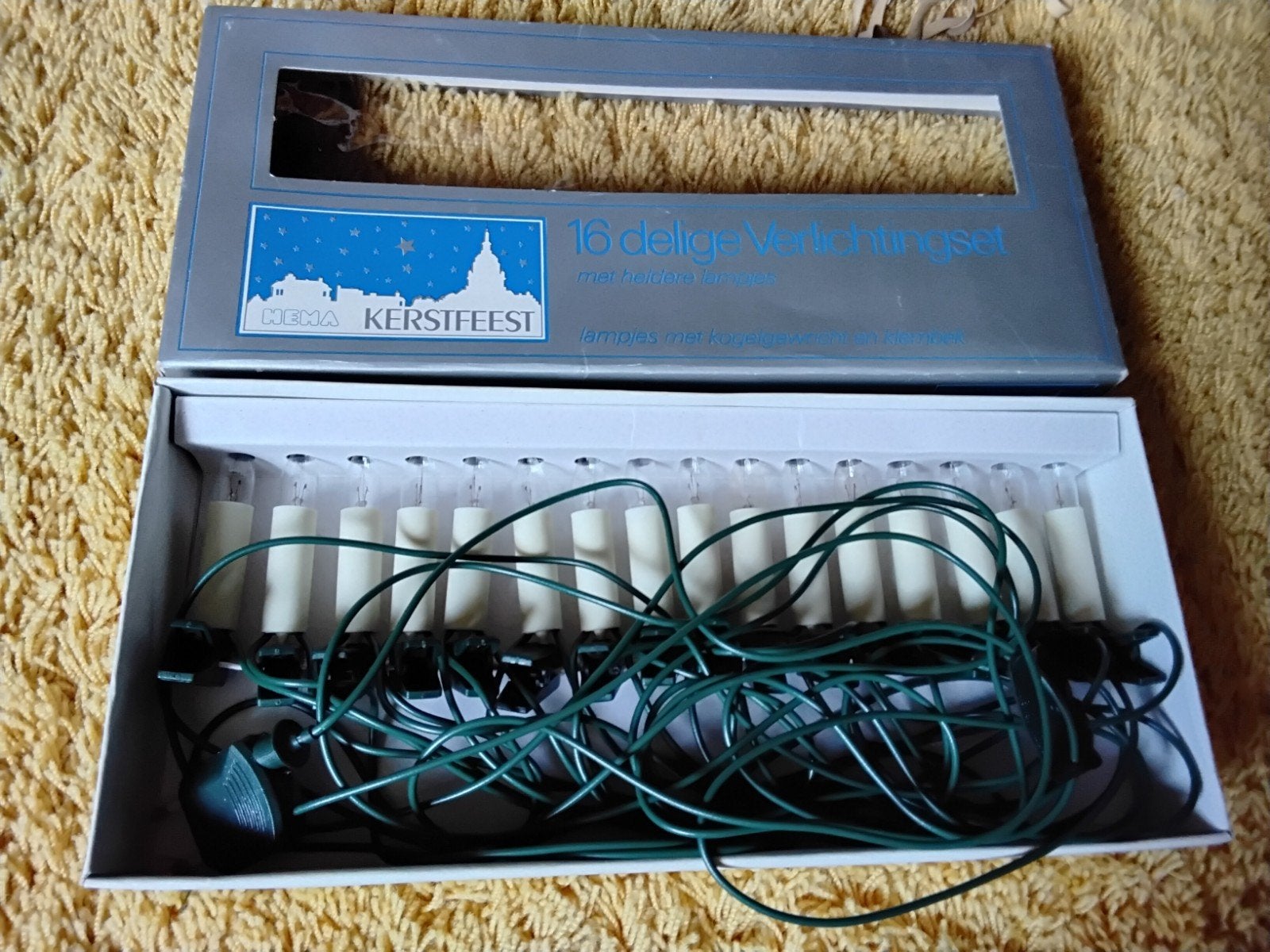 kerstverlichting uit de jaren 80/90 met 16 kaarsjes, Ophalen, Zo goed als nieuw