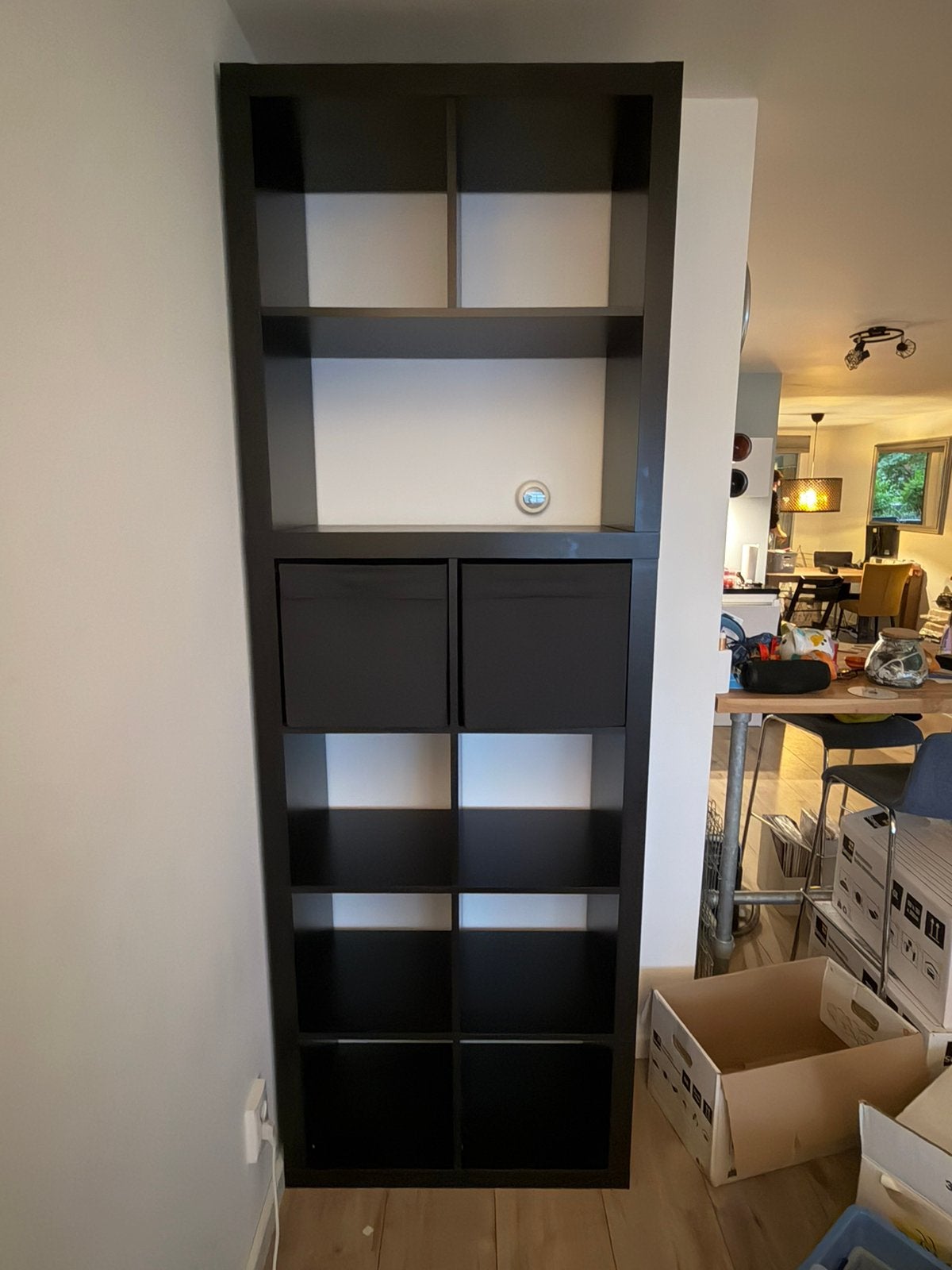 Ikea Kallax 8 + 4 vakken, Ophalen, 50 tot 100 cm, Zo goed als nieuw, Minder dan 100 cm