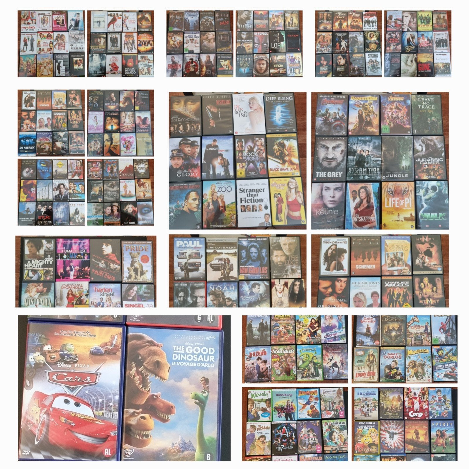 Dvd's, supergroot pakket. Ruim 250 stuks, véél NIEUW !!, Cd's en Dvd's, Alle leeftijden, Ophalen, Zo goed als nieuw