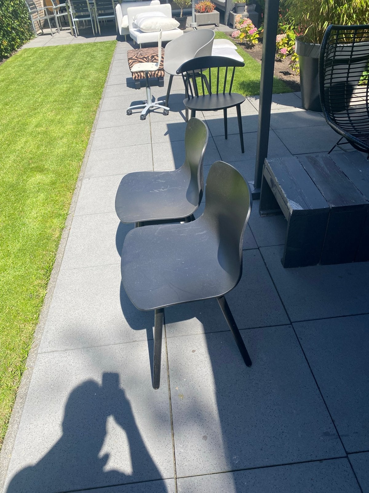Hay stoelen zwart, Ophalen, Kunststof, Gebruikt, Twee