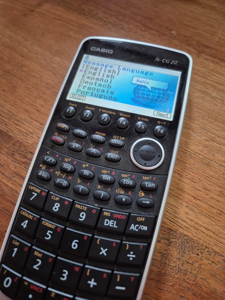 Casio fx-CG 20 grafische rekenmachine calculator, Ophalen of Verzenden, Grafische rekenmachine, Zo goed als nieuw