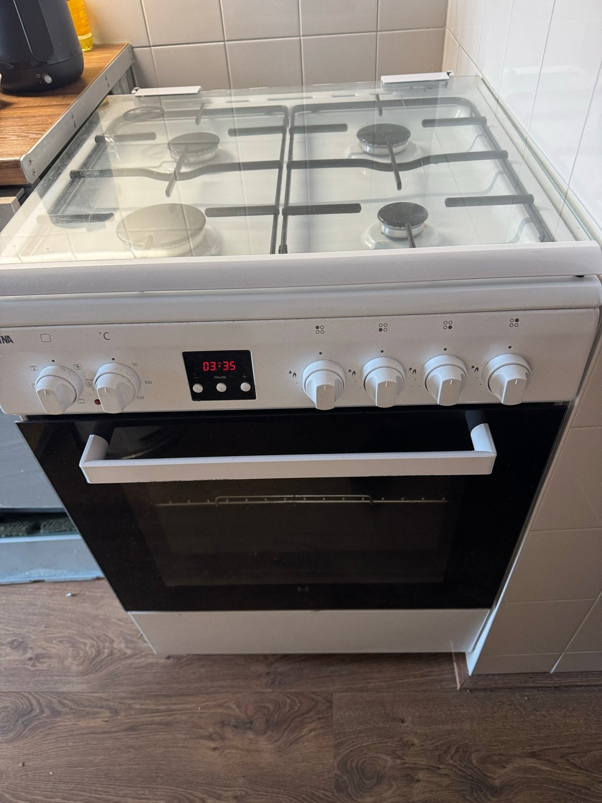 Etna gasfornuis met oven, Ophalen, Gebruikt, Hete lucht, 4 kookzones