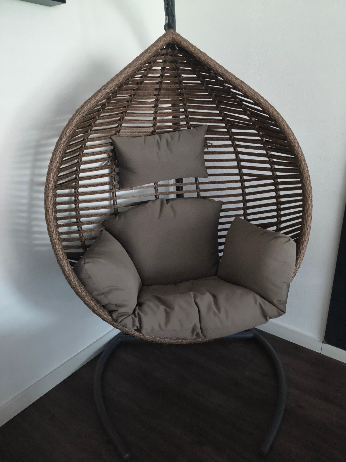 Relax Hangstoel Cocoon Modern Weaving, Bruin, Ophalen of Verzenden, Zo goed als nieuw, Metaal