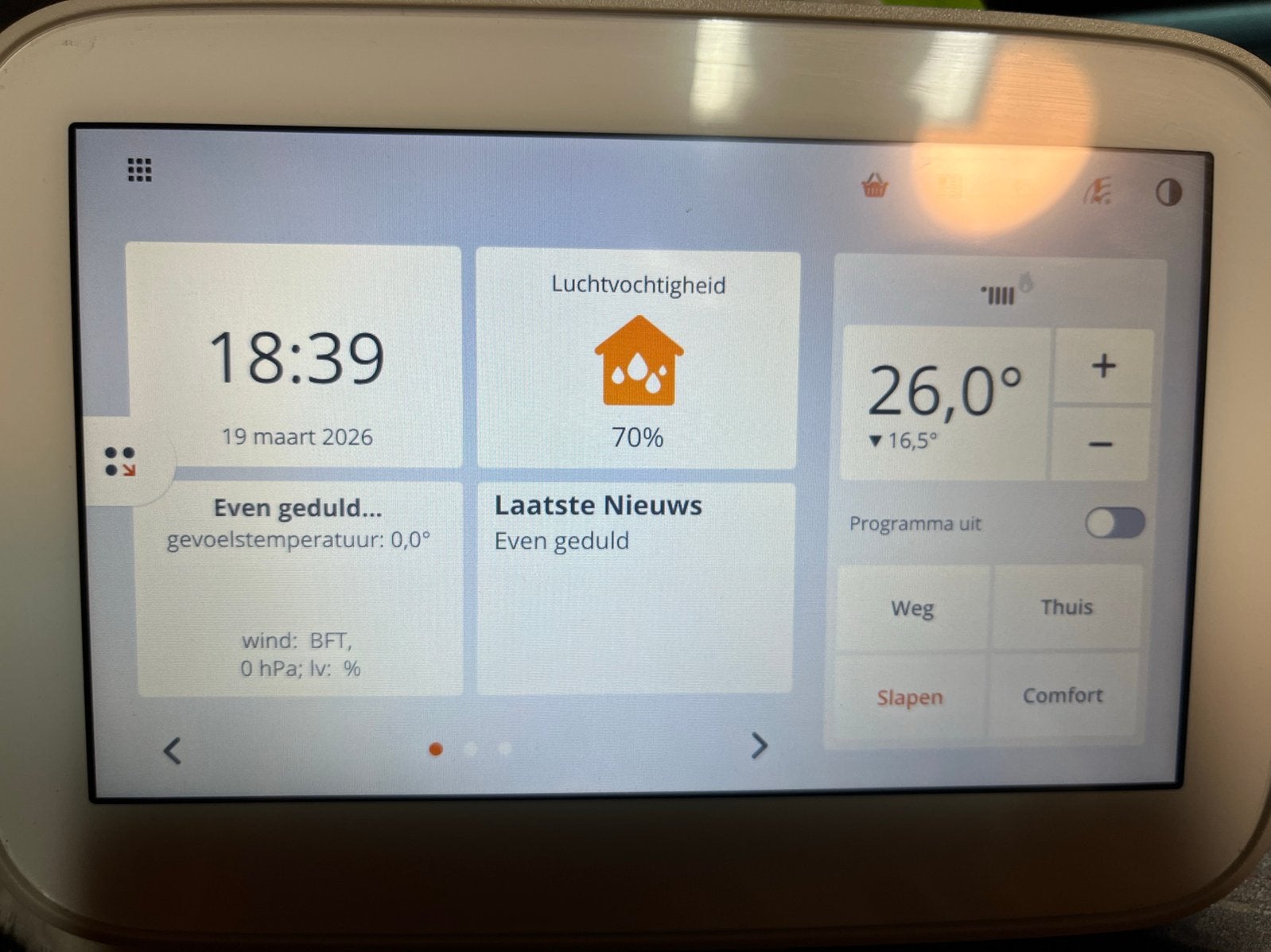 Geroote Toon2 compleet inclusief P1 gas/stroom meter, Doe-het-zelf en Verbouw, Thermostaten, Ophalen of Verzenden, Zo goed als nieuw