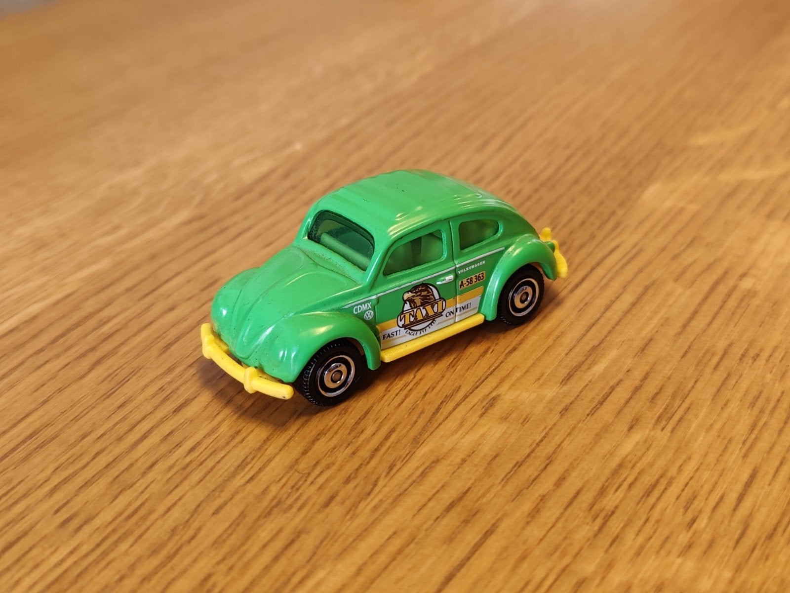 Matchbox Volkswagen Kever Taxi GROEN, Ophalen of Verzenden, Zo goed als nieuw, Auto