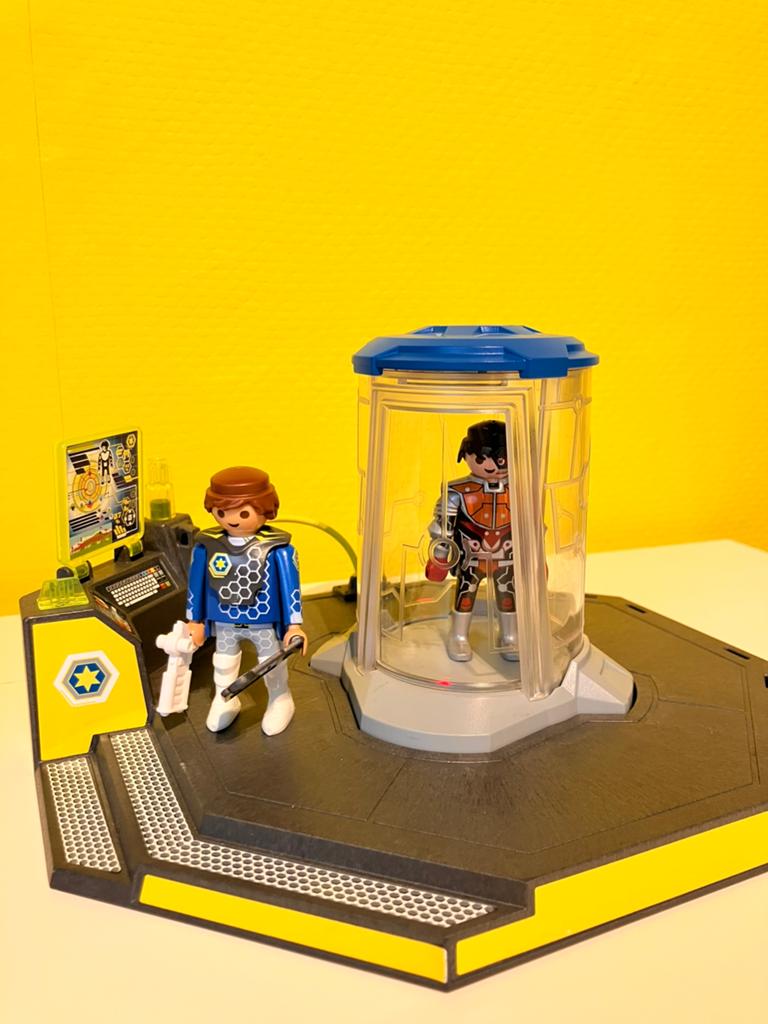 Playmobil Space set met figuren en gevangenis, Ophalen of Verzenden, Gebruikt, Complete set