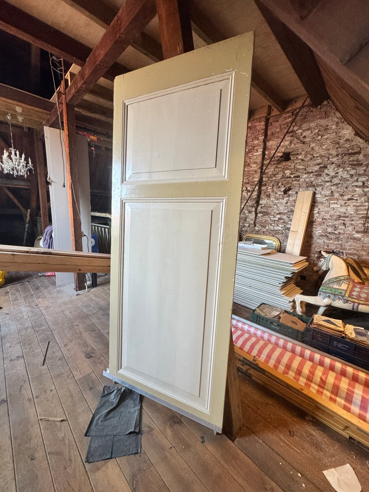 Grote Paneeldeur 94,5x227,5 cm, Doe-het-zelf en Verbouw, Deuren en Horren, Gebruikt, 80 tot 100 cm, 215 cm of meer, Binnendeur