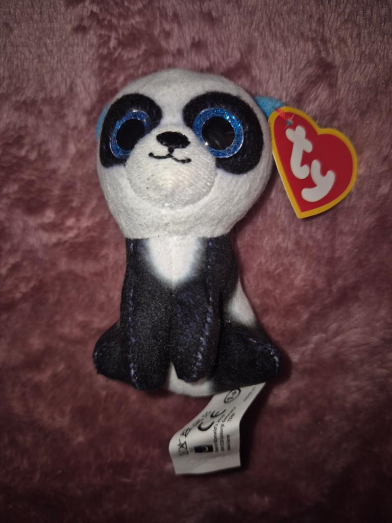 Ty Beanie Boo's Ming Panda Knuffel (met label), Kinderen en Baby's, Speelgoed | Knuffels en Pluche, Overige typen, Nieuw, Zwart