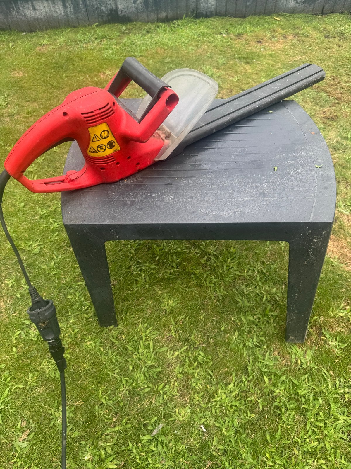 Heggenschaar Lawngreen 350 - Elektrisch en Werkend, Tuin en Terras, Ophalen, Gebruikt, Elektrisch