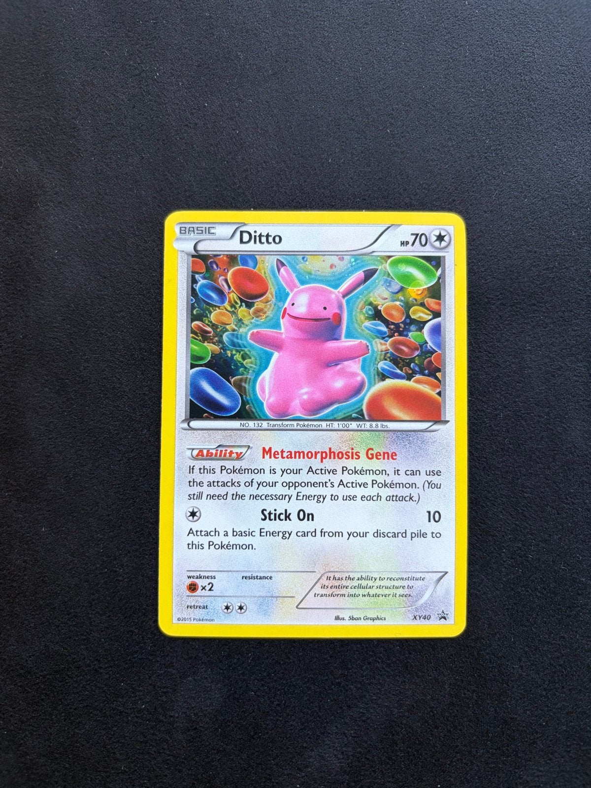 Pokemon Kaart - Ditto XY40 Promo, Ophalen of Verzenden, Zo goed als nieuw, Losse kaart