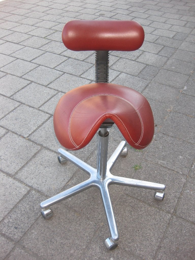 ergonomische zadelkruk met rugleuning, Huis en Inrichting, Ophalen, Zo goed als nieuw