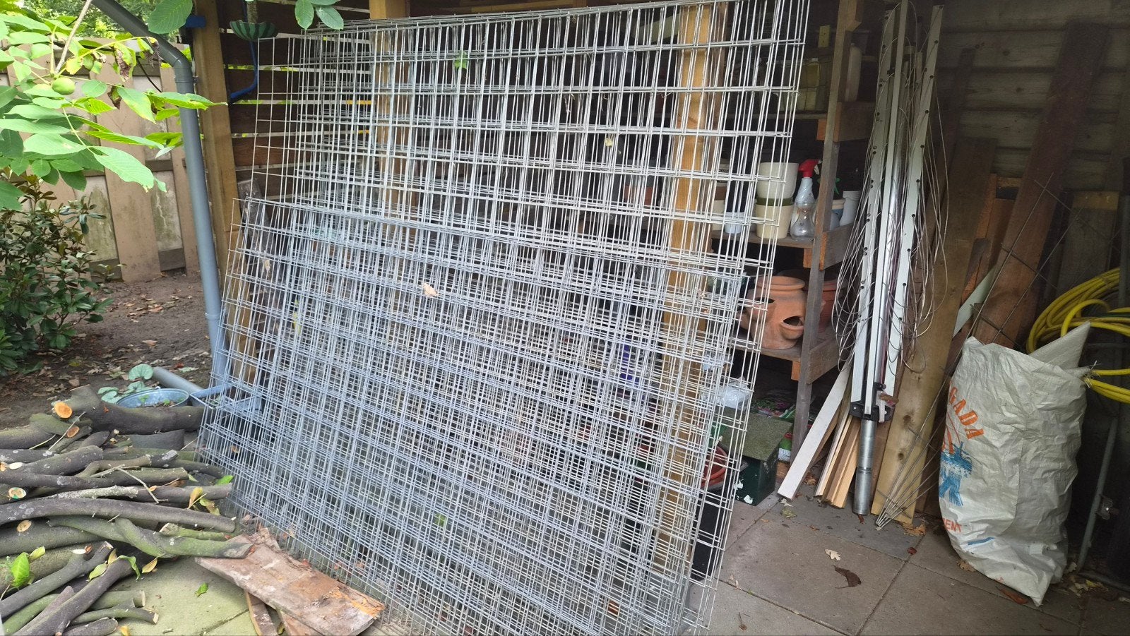 gegalvaniseerd betongaas 11st 1.80x 1.80 4st 1.20x 1.80, Tuin en Terras, Tuinschermen, Ophalen, Gebruikt, 150 tot 200 cm, 150 tot 200 cm