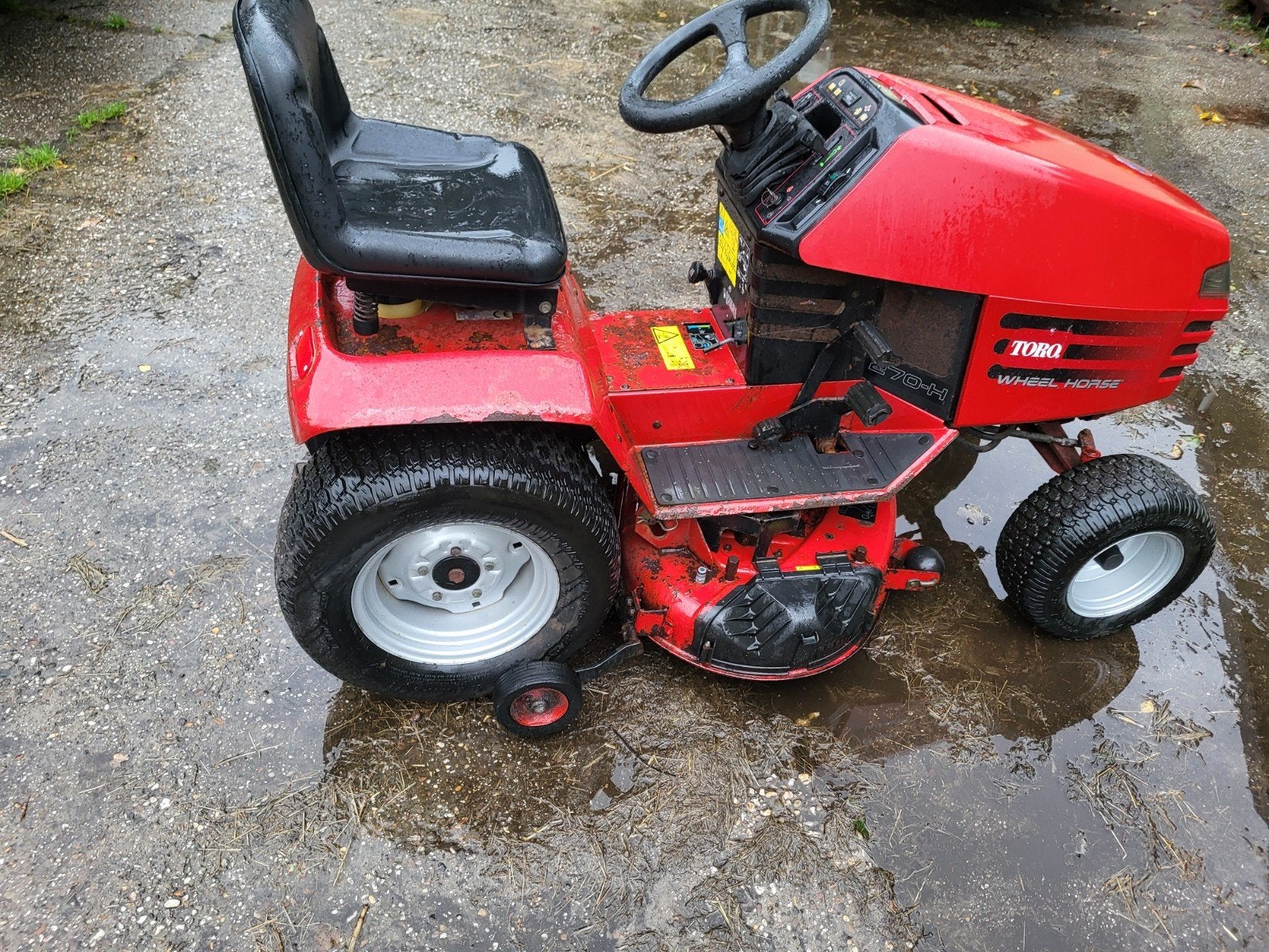 Toro Wheel Horse 270-H Zitmaaier - Krachtige Benzine Maaier, Cirkelmaaier, Gebruikt, Toro, Ophalen of Verzenden