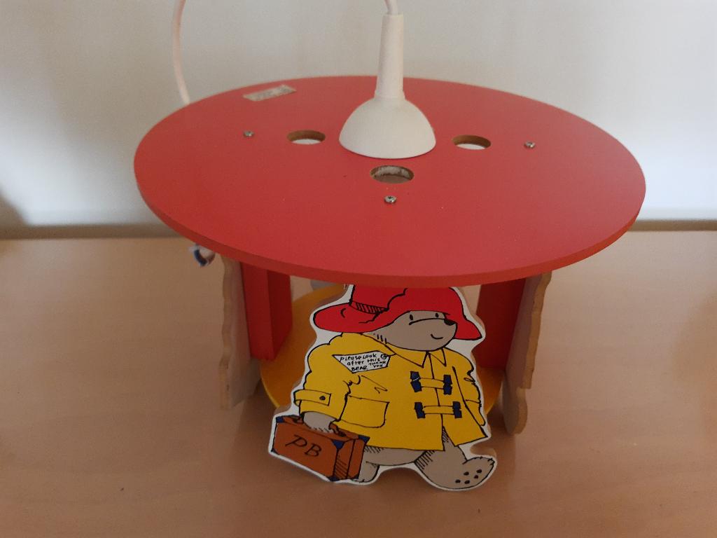 Beertje Paddington hanglamp, Ophalen of Verzenden, Zo goed als nieuw, Hout, Minder dan 50 cm